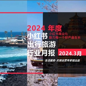 小红书：小红书2024年3月出行旅游行业月报