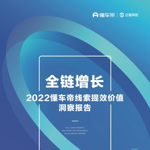 巨量算数：2022懂车帝线索提效价值洞察报告